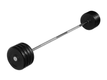 Штанга неразборная &quot;Barbell&quot; с чёрными дисками d 25 мм, 45 кг