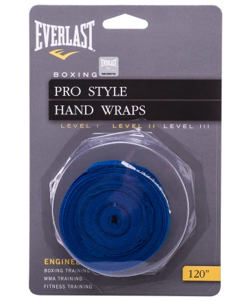 Бинт боксерский Everlast 4466BL, 3.5 м, хлопок, синий, фото 1