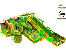 Детский игровой лабиринт «Крутые виражи» 178м² (11,5*15,5*4м)