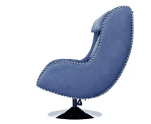 Офисное массажное кресло EGO Max Comfort EG3003 Galaxy Blue (микрошенилл)