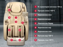 Массажное кресло OTO Centurion PRO CN-01 Бежевый