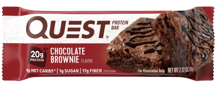 Батончик Quest Nutrition Quest Protein Bar Chocolate Brownie (Шоколадный брауни), 12 шт, фото 2