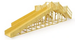 Зимняя горка Савушка Зима Wood 7/5 (без окрашивания), фото 2