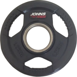 Диск JOHNS черный 3-х хватовый обрезиненный d51мм,1.25кг