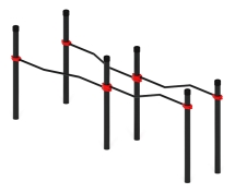 Воркаут ЛОВ 108 красный ВТ 102.17-01
