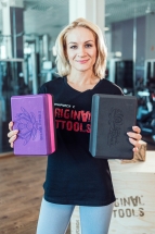 Блок для йоги трехцветный премиум в коробке Блок для йоги трехцветный премиум в коробке