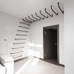 Перекладина шведской стенки и рукохода FLY 800, черная, фото 4 Перекладина шведской стенки и рукохода FLY 800, черная, фото 4