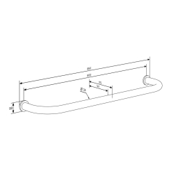Перекладина шведской стенки и рукохода FLY 800, черная, фото 8 Перекладина шведской стенки и рукохода FLY 800, черная, фото 8
