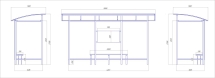 Автобусный павильон "Стандарт-5" Автобусный павильон "Стандарт-5"