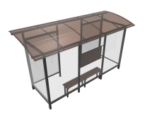 Автобусный павильон "Стандарт-5" Автобусный павильон "Стандарт-5"