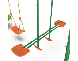 Детский комплекс с горкой и батутом MTS-01, фото 7