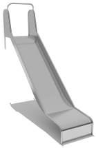 Горка из нержавеющей стали ГГН-500.1250.003 для детской площадки Горка из нержавеющей стали ГГН-500.1250.003 для детской площадки