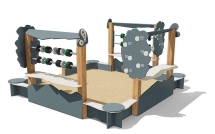 Песочница ВСТ 5659 со счетами для детской площадки Песочница ВСТ 5659 со счетами для детской площадки