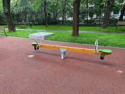 Качели-балансир Аллюр КЧ102.00.1 зеленый для детской уличной площадки, фото 5 Качели-балансир Аллюр КЧ102.00.1 зеленый для детской уличной площадки, фото 5