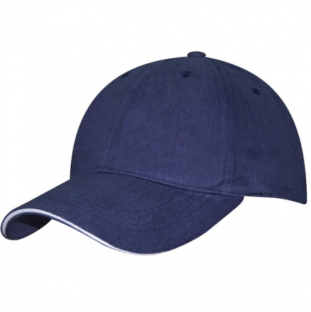 Бейсболка спорт. MIKASA, арт. MT481-036, 100% хлопок, темно-синяя, фото 1