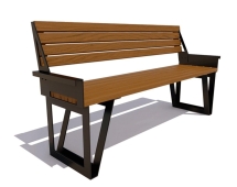 Парковая скамейка Ижевск, Лиственница 1,8 м