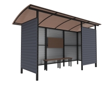 Автобусный павильон "Стандарт-П4" Автобусный павильон "Стандарт-П4"