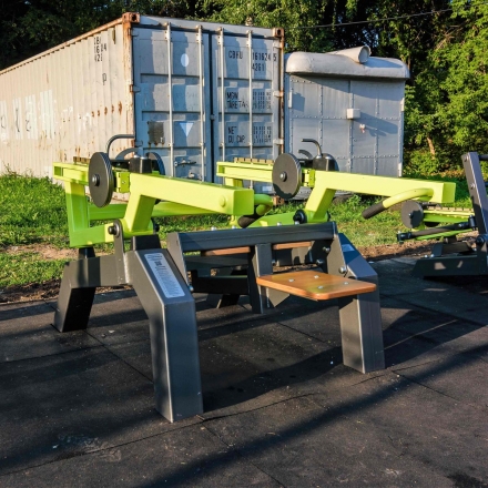 Power-1813 Уличный тренажер Становая тяга с переменной нагрузкой Zavodsporta, фото 7