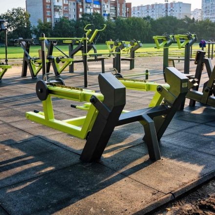 Power-1813 Уличный тренажер Становая тяга с переменной нагрузкой Zavodsporta, фото 6