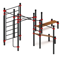 Воркаут ЛОВ 89 красный ВТ 101.18-01