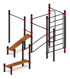 Воркаут ЛОВ 89 красный ВТ 101.18-01, фото 2 Воркаут ЛОВ 89 красный ВТ 101.18-01, фото 2