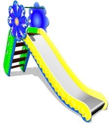 Детская горка Василек Г002 H=1250 для игровых площадок, фото 1 Детская горка Василек Г002 H=1250 для игровых площадок, фото 1