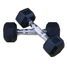 ГЕКСАГОНАЛЬНЫЕ ОБРЕЗИНЕННЫЕ ГАНТЕЛИ DFC DB001-40 40кг (пара) 