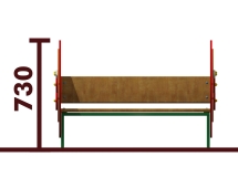 Скамейка детская Колобок 26014 для игровой площадки