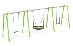Качели Н24.043010 металлические для детской площадки, фото 1 Качели Н24.043010 металлические для детской площадки, фото 1