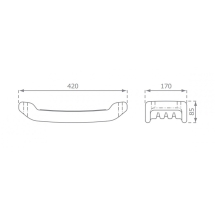 Качели с сиденьем HDPE Стандарт