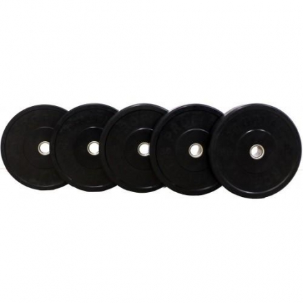 Диск для штанги каучуковый, черный, PROFI-FIT D-51, 15 кг, фото 2