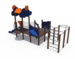 Игровой комплекс для детей на дачу Сияние Н-750, фото 3