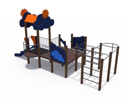 Игровой комплекс для детей на дачу Сияние Н-750, фото 3
