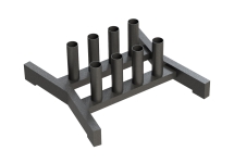 Держатель для 8 олимпийских грифов напольный вертикальный Держатель для 8 олимпийских грифов напольный вертикальный