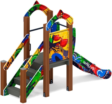 Горка Малыш (Граффити) - ИО 41.01.01-03 - Н=750, фото 2