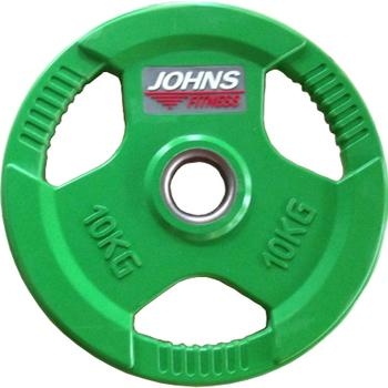 Диск JOHNS цветной 3-х хватовый обрезиненный d51мм, 10кг, фото 1