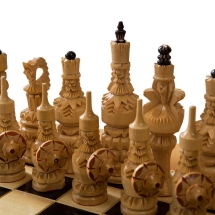 Стол шахматный с баром в виде кареты Стол шахматный с баром в виде кареты