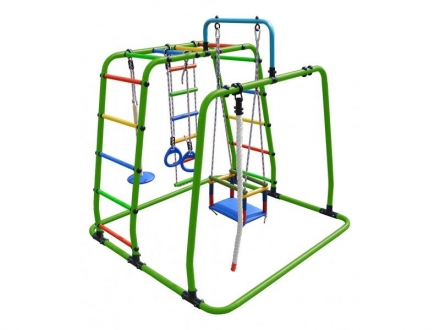 Спортивный комплекс &quot;Формула здоровья&quot; &quot;Игрунок Т Плюс&quot; салатовый/радуга, фото 1