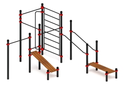 Воркаут ЛОВ 108 красный ВТ 102.18-01, фото 2 Воркаут ЛОВ 108 красный ВТ 102.18-01, фото 2