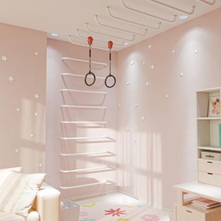 Перекладина шведской стенки и рукохода FLY 1000, белая, фото 4