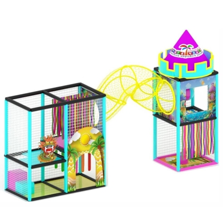 Детский игровой лабиринт «Киви» 7,1м² (5,8*1,2*2,5м), фото 1