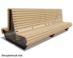 Скамейка уличная Кисловодск, Сосна 1,2 м, фото 1