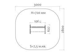 Скамейка детская Морская звезда 26013 для игровой площадки, фото 4 Скамейка детская Морская звезда 26013 для игровой площадки, фото 4