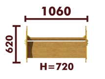Скамейка детская Морская звезда 26013 для игровой площадки