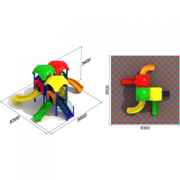 Детская площадка Непоседа 3.2, фото 3 Детская площадка Непоседа 3.2, фото 3