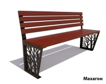 Парковая скамейка Роща, Лиственница  (без подлокотников) 0,6 м