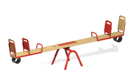 Качели-балансир КБ-01Б4 на четыре места для игровой площадки, фото 2