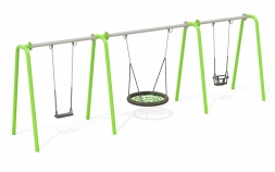 Качели Н24.043009 металлические для детской площадки, фото 1 Качели Н24.043009 металлические для детской площадки, фото 1