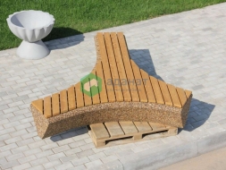 Скамейка «Звезда» с настилом, фото 3 Скамейка «Звезда» с настилом, фото 3