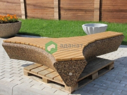 Скамейка «Звезда» с настилом, фото 2 Скамейка «Звезда» с настилом, фото 2